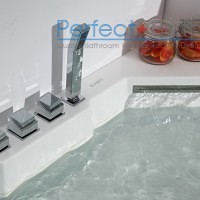 two person whirlpool jetted bathtub