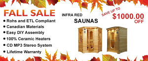fall Infrared Sauna Sale