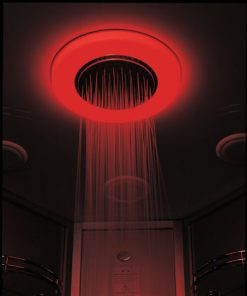 color therapy lighting in sauna