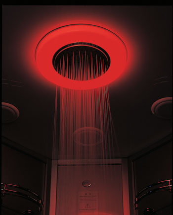 color chroma therapy lights for steam shower