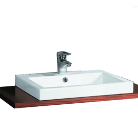 Semi mount square sink
