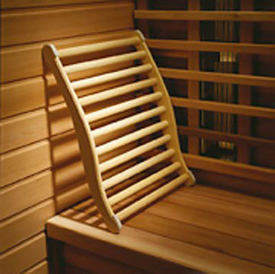 sauna backrest