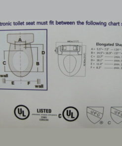 schematic drawing for Bidet Seat Washlet