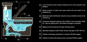 dual flush Toilet flushing system