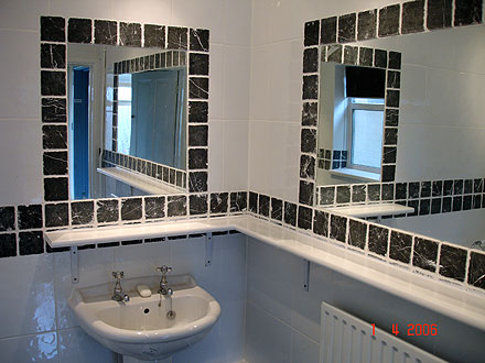 simple stylish bathroom tiling