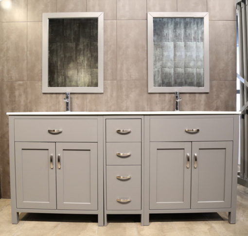 large grey double vanity AG72D