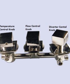 F8 model Steam showers – Square Flow Control / Diverter Faucet Knob
