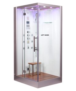DZ959-1F8-WHITE Steam Shower  47.5″ x 35.5″ x 89.5″