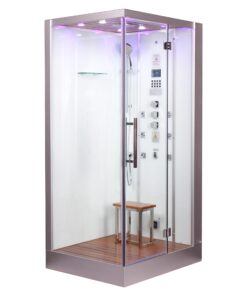 DZ959-1F8-WHITE Steam Shower  47.5″ x 35.5″ x 89.5″