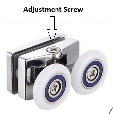 Sliding Door 20mm Double Rollers Set of 4 - Image 4