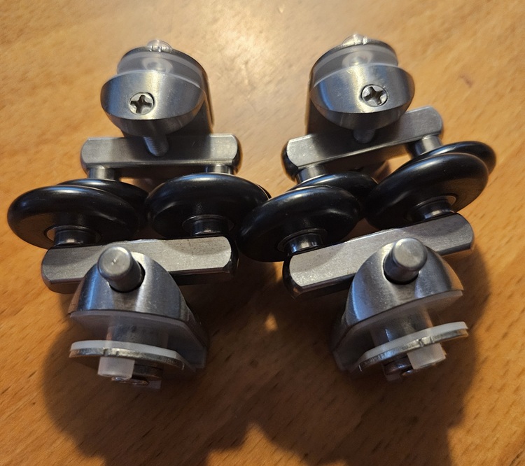 Sliding Door 25mm Double Rollers Set of 4